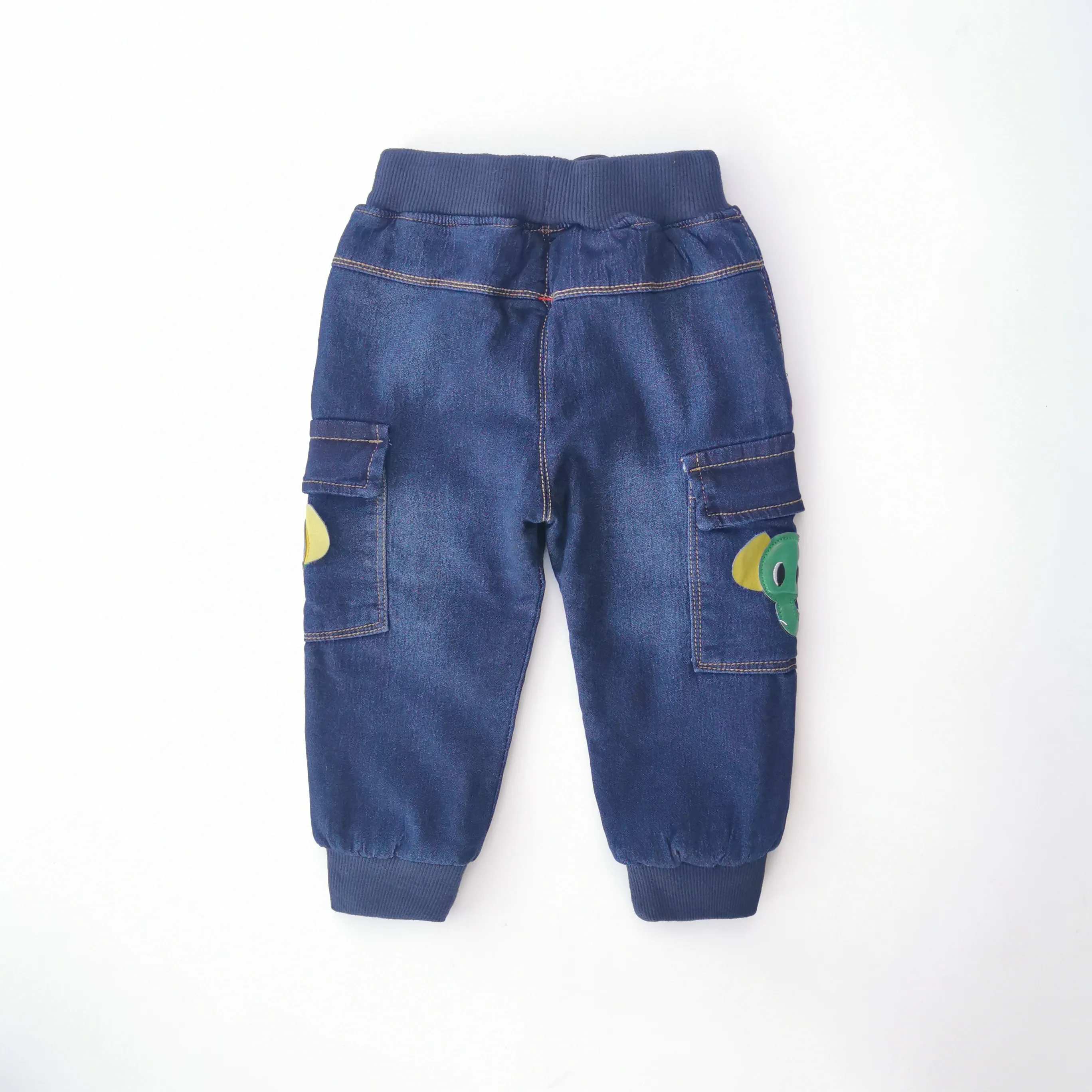 Chumhey 0-3T Baby Denim Jeans Autumn Winter Fleece Inside Boys Stretchy trousers Infant Clothes Toddler Clothing Babe Pants