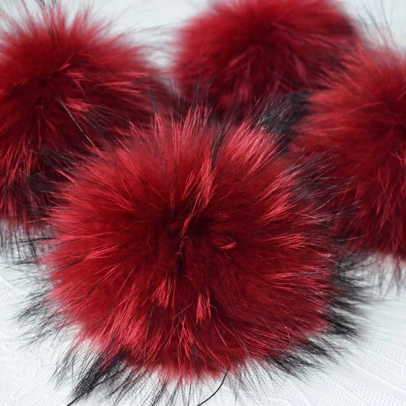 

10 pcs/lot DIY Big Size 15cm DIY Real Fox Fur Pompoms Raccoon Fur Pom Poms Balls Natural Fur Pompon For Hats Bags Shoes Scarves