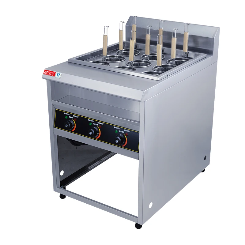 Kommerziellen neun-kopf nudel kochen nudel maker Multi-funktion nudel herd energiesparende würzigen pasta maschine hohe-effizienz