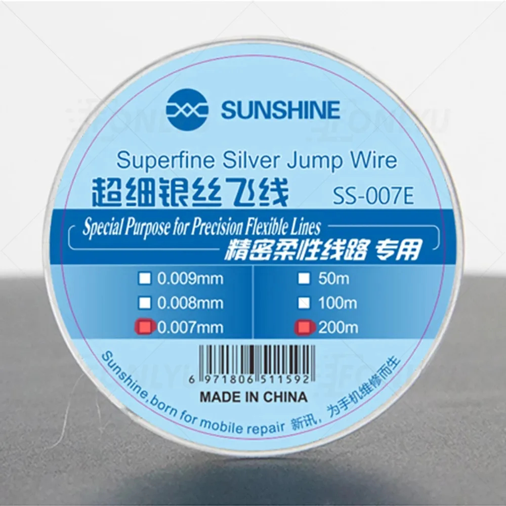 Nắng Siêu Mịn Bạc Nhảy Dây Cực Hàn Dây Bay Dòng Chính Xác Linh Hoạt Mạch Cho Bo Mạch Chủ PCB Dụng Cụ Sửa Chữa