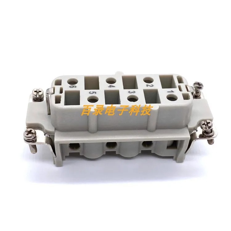 الثقيلة موصل HSB-006-F 6-pin أنثى الأساسية 6-pin مستطيلة الطيران التوصيل