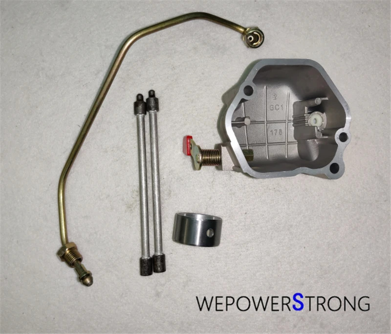 Valve Cover High Pressure Fuel Pipe Main Bush Push Rod Kit(5PC Set) For 170F 173F 178F 186F 188F 192F Diesel Engine Generator