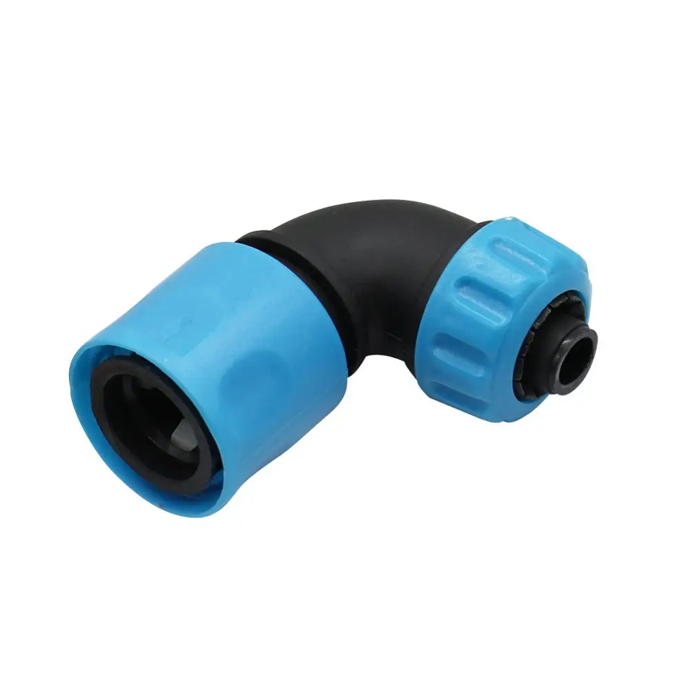 2 Pcs ABS 1/2 Inch Hose 90 Degree Elbow Quick Connectors Gardening Irrigation Car Wash Pipe Fast Rapid Joint Adapters