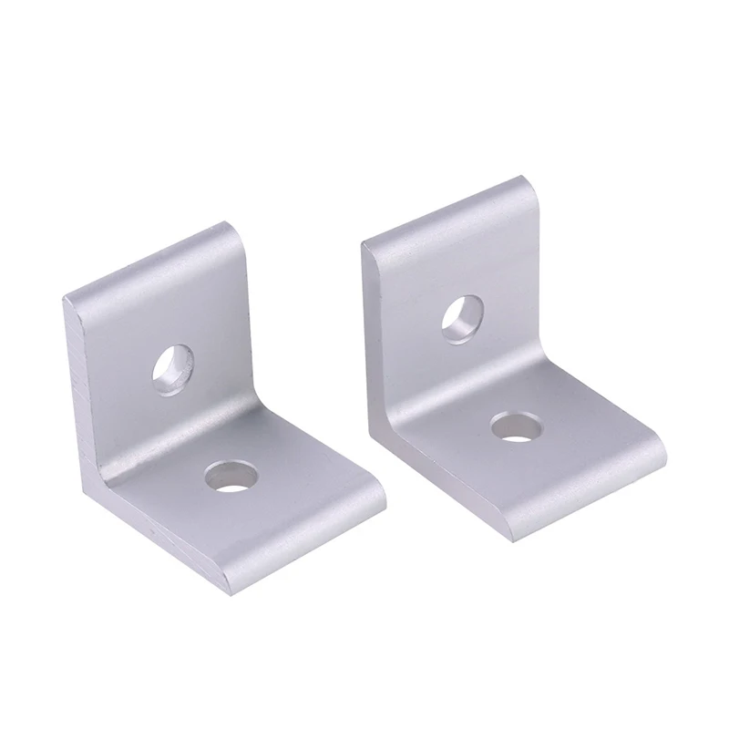 10Pcs 2020 2 Hole 90 Degree Vertical Corner Piece Conversion Connecting Piece 3030 3060 4040Profile Corner Piece Corner Code CNC