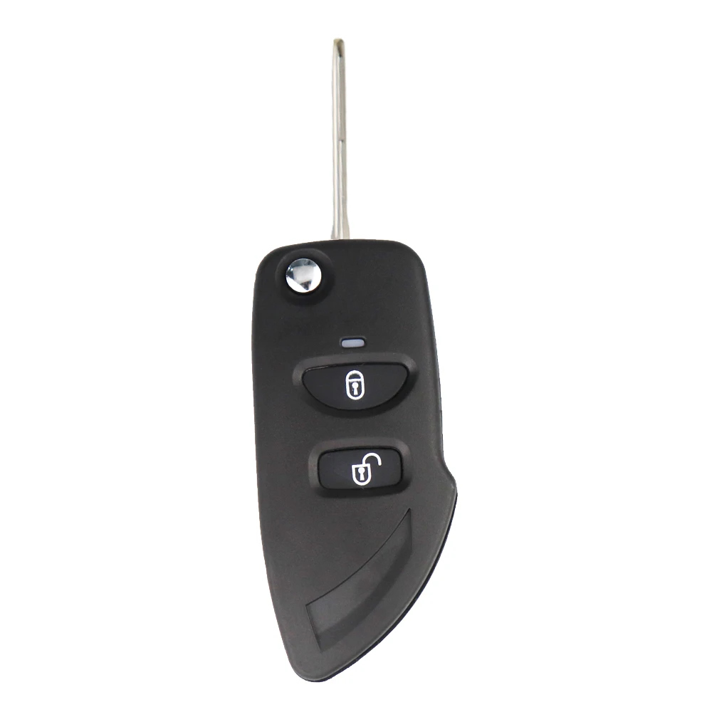 YIQIXIN-Modificado Flip Remote Car Key Shell, 2 Buttons Upgrade, Compatível com Hyundai, Santa Fé, Tucson, IX35, Fe Elantra, Eagle, Terracan, Atos