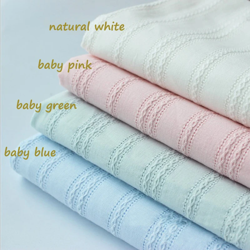 100 cm * 148 cm Jacquard 100 % Baumwollstoff Weiches Hemd Kinder Kleidung Material Meter – Detail 3