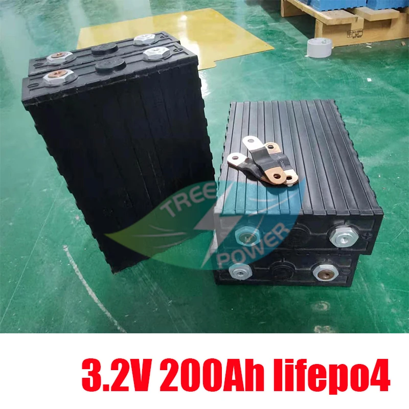 NEW 64PCS 3.2V 200Ah lifepo4 battery grade A 12V 24v 200AH Rechargeable battery pack for Electric car RV Solar Energy