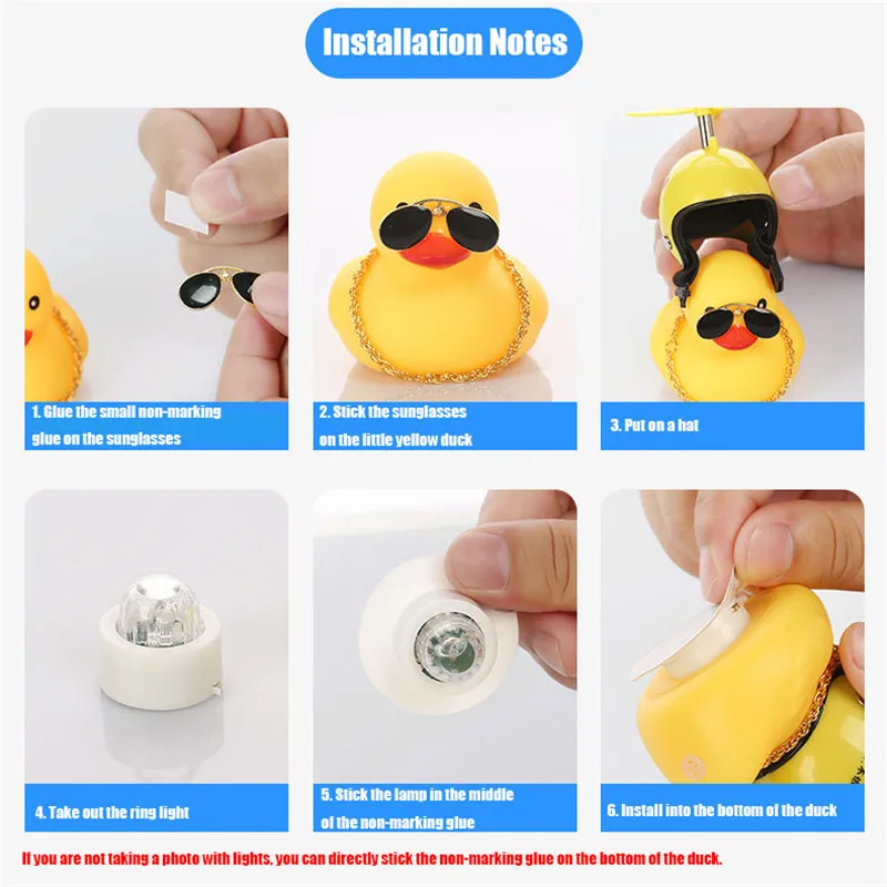 Road Mtb Duck Bike Bell Bicycle Duck Rubber With Helmet Ducky With Helmet Duck Cute Wind Motor In The Car Bike Accessories