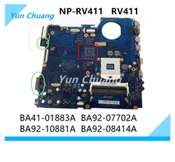 BA41-01883A BA41-01432A  BA92-01881A BA92-08414A BA92-07702A For Samsung NP-RV411 RV411 laptop motherboard HM55 DDR3 100% Work