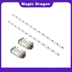 1Pcs 12mm Linear Guide MGN12 L=100 200 300 400 500 600 700 800 900 1000mm High Quality Linear Rail Way Only Linear Rail Way