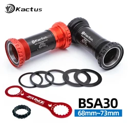 Bicycle Bottom Bracket BSA BB Mountain MTB Road Bike 30mm Axis Frame 68mm-73mm Aluminum Ceramic Bearing Bicycle Parts for SRAM