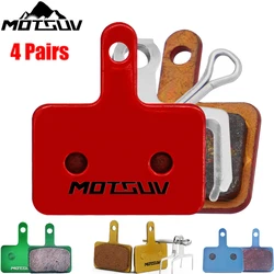 Bicycle Disc Brake Pads 4 Pairs MTB Bike Copper Semimetal Resin/ceramic/alloy Hydraulic Disc Brake Pads Bicycle Parts Replacemen