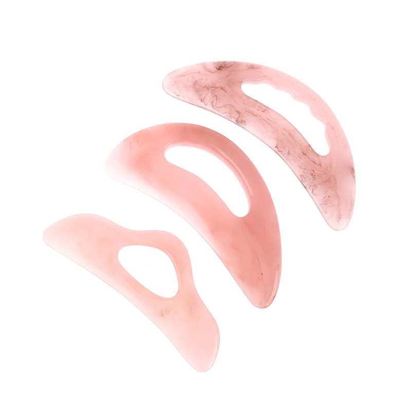 Natural Jade Gua Sha Scraper Board Massage Rose Quartz Jade Guasha Stone For Face Neck Skin Lifting Wrinkle Remover Beauty Care