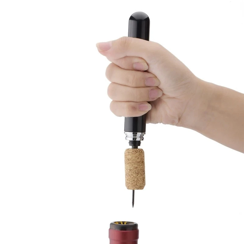 ขวดไวน์ที่เปิดปลอดภัยเทคโนโลยีแบบพกพา Air ปั๊ม Pin Cork Remover ความดันอากาศ Corkscrew บาร์ครัว Accessorie