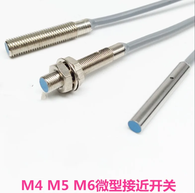 

1pcs M5 inductive proximity switch sensor M12 micro m6 Metal inductor M8 limit Short cylindrical M4 proximity sensor switch