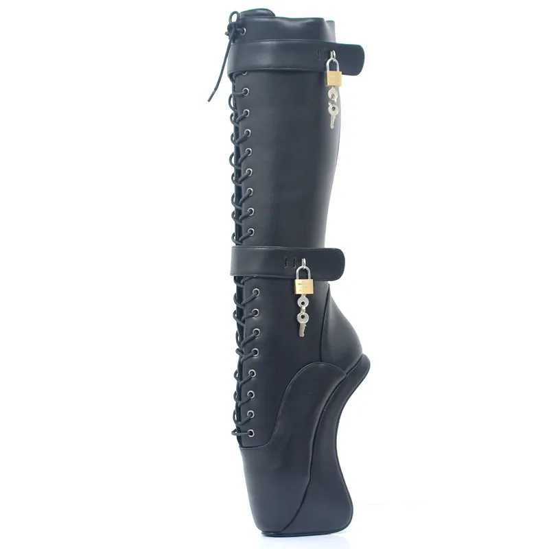 

7.09in High Height Women's Sexy Party Boots Hoof Heels Knee-High Boots US Size 6-14 No.MT1822