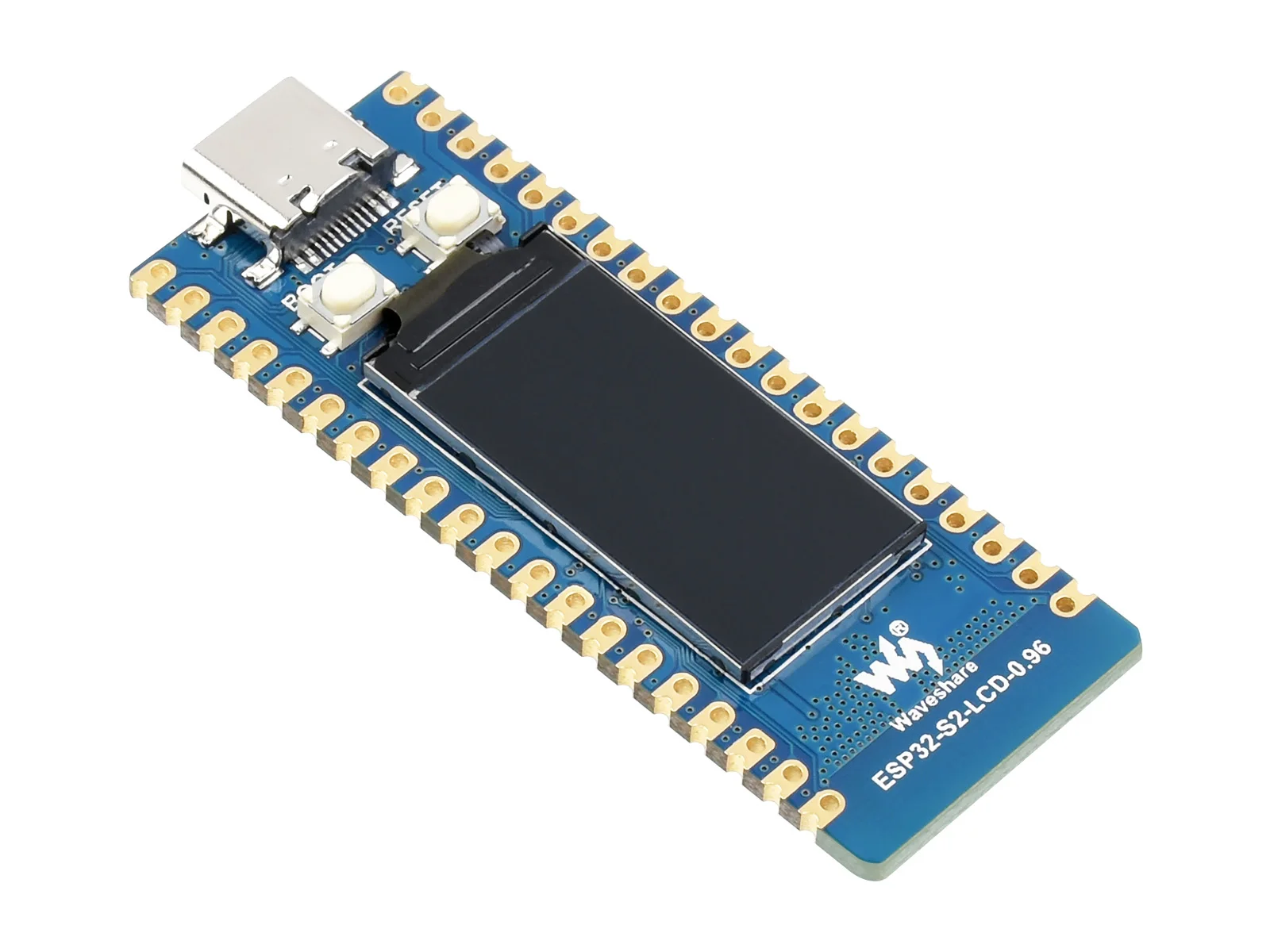 

Waveshare ESP32-S2 MCU WiFi Development Board, 240MHz, 2.4 GHz WiFi, Optional LCD / Pinheader