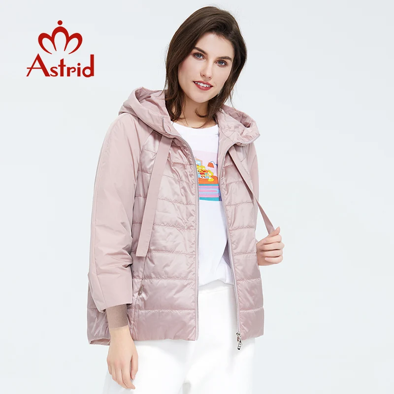Astrid 2023 abrigo de primavera para mujer, prendas de vestir, chaqueta de tendencia, Parkas cortas, moda informal para mujer, ZM-8601 de algodón