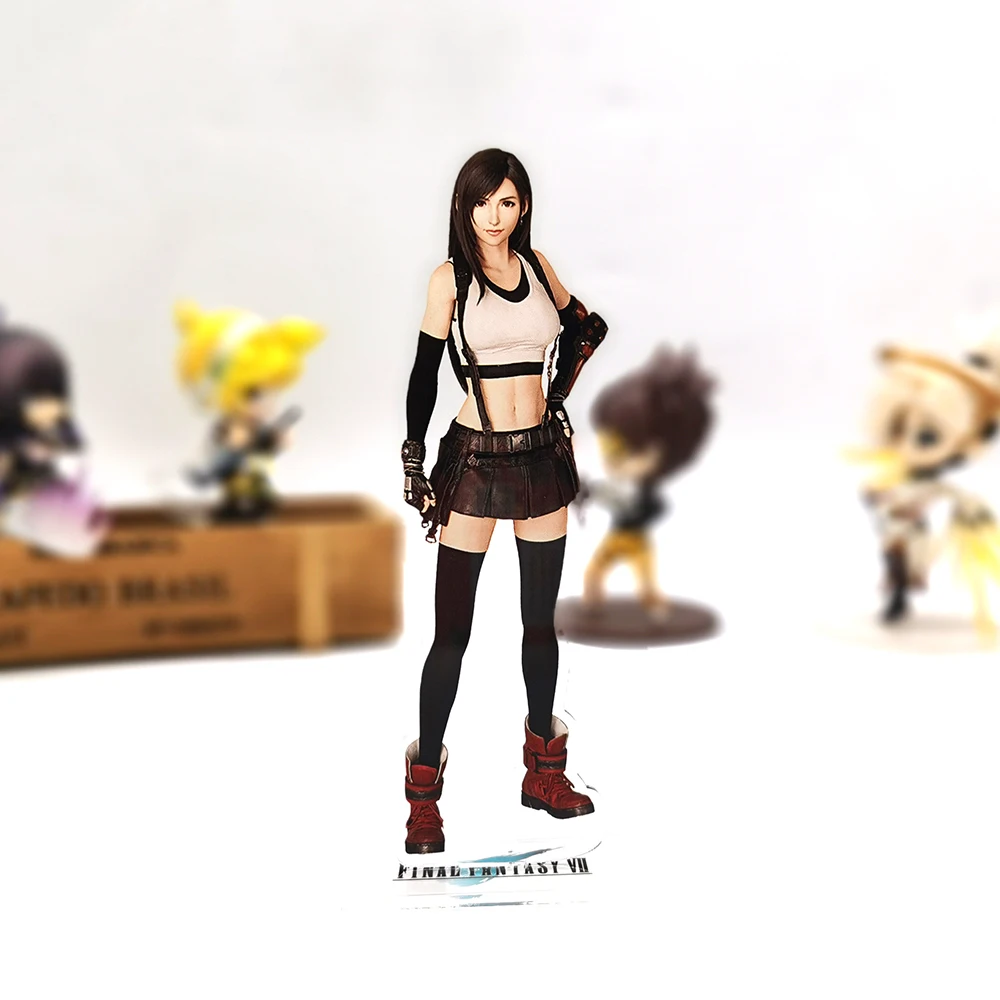 

FF7 VII Remake Tifa Lockhart HM acrylic stand figure model plate holder cake topper anime toy GAME