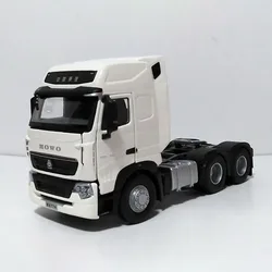 1:36 Scale HOWO T7H Truck Diecast Alloy Car Model Metal Collectible Souvenir Ornaments Display Vehicle Toys Gift Decoration