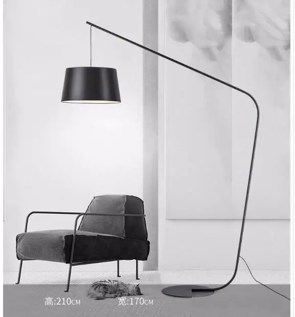 Fishing lamp black light luxury floor lamp living room modern bedroom floor lamp