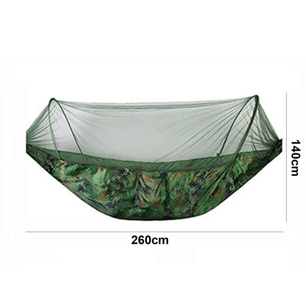 2021 hamak kempingowy z moskitierą Pop-Up przenośne hamaki spadochronowe na zewnątrz Swing Sleeping hamak Camping Stuff