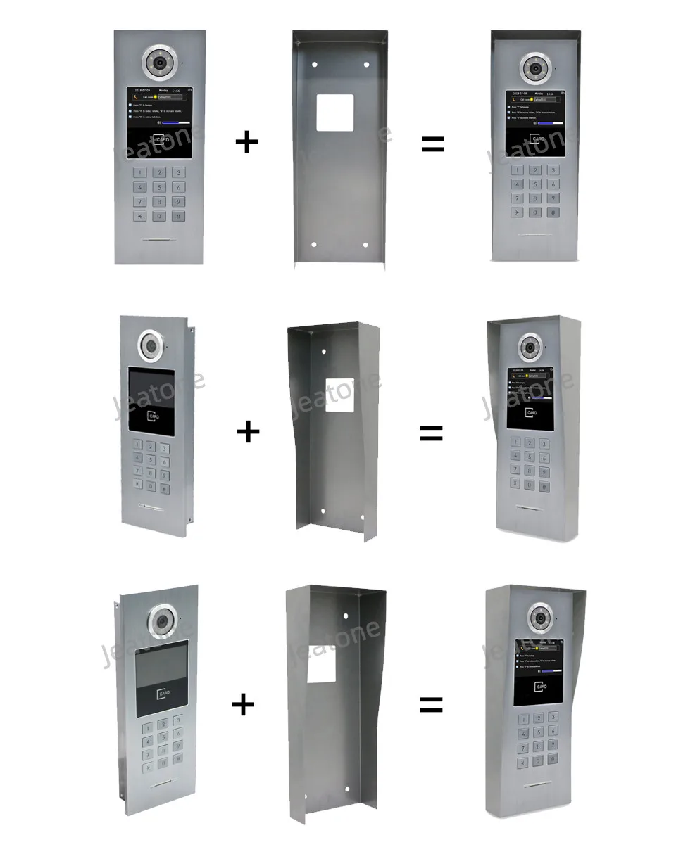 Jeatone  Wifi Tuya  Large Building Video Door Phone Intercom, Doorbell,Support Password/IC Card/iOS