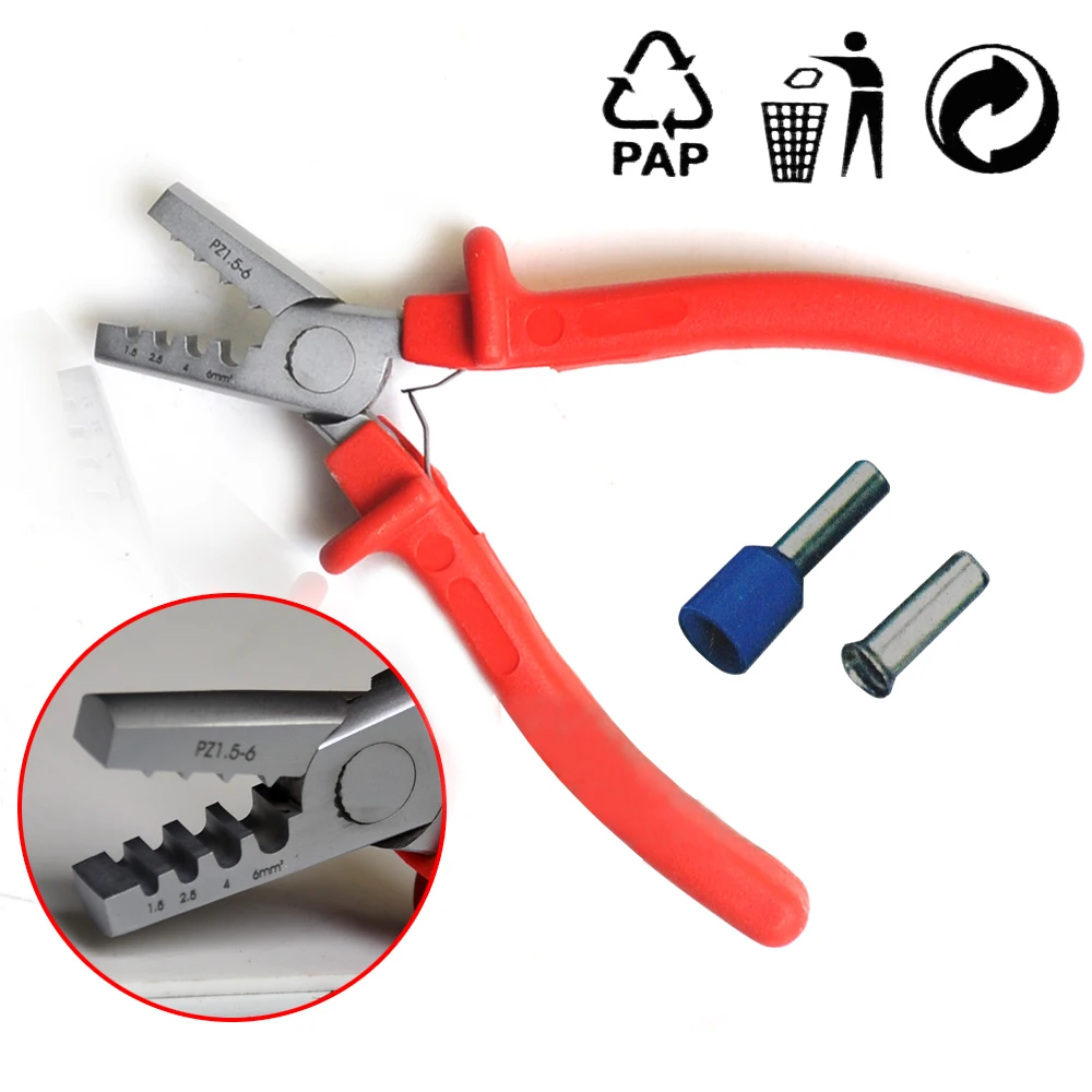 

Germany Style Small Crimper Plier for Wire Ferrule 1.5-6mm2