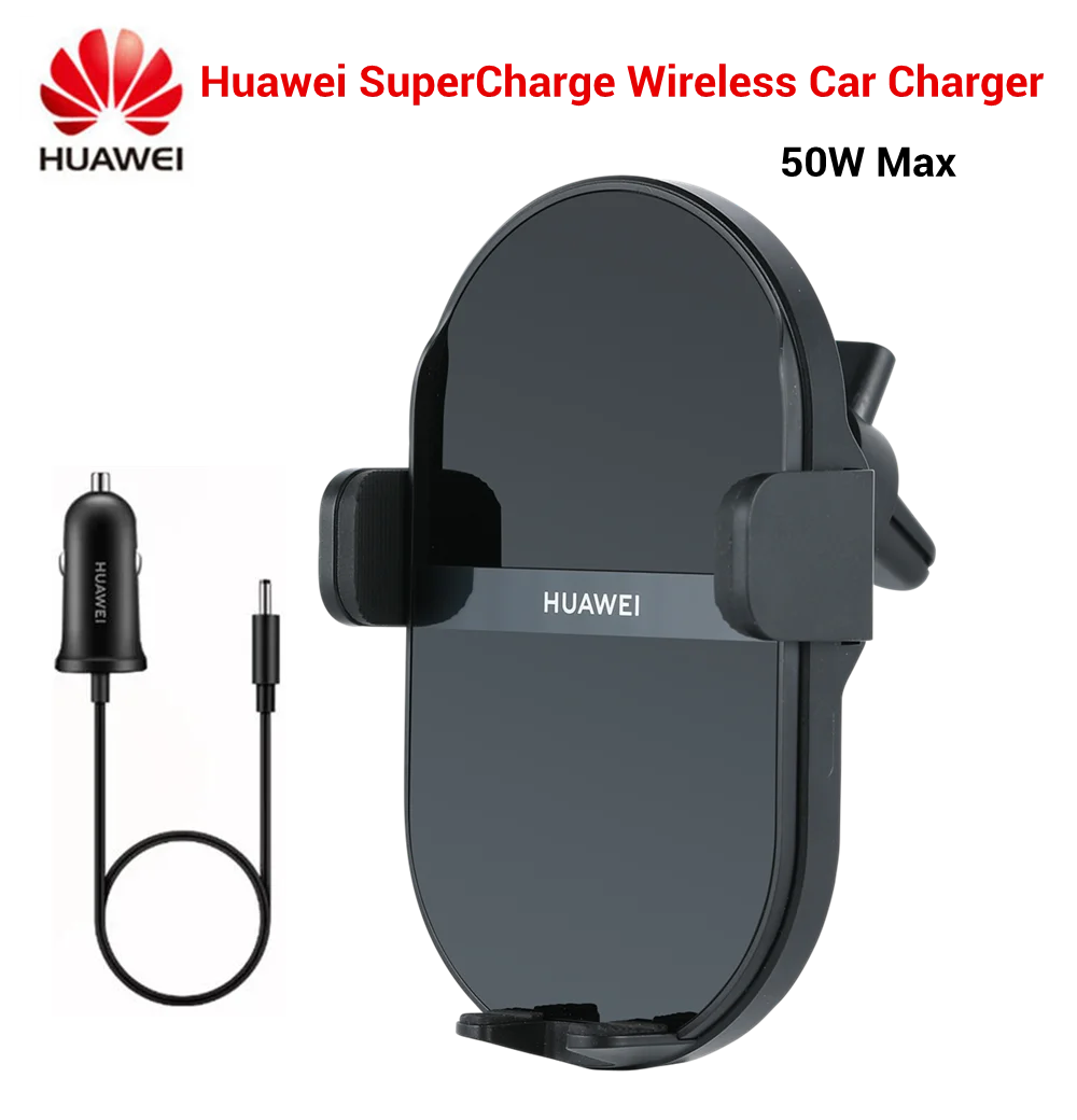 Huawei SuperCharge Wireless Car Charger 50W Max Intelligent Both Side Sensor Mounting Dual Charging 3D Cooling Fast Charger