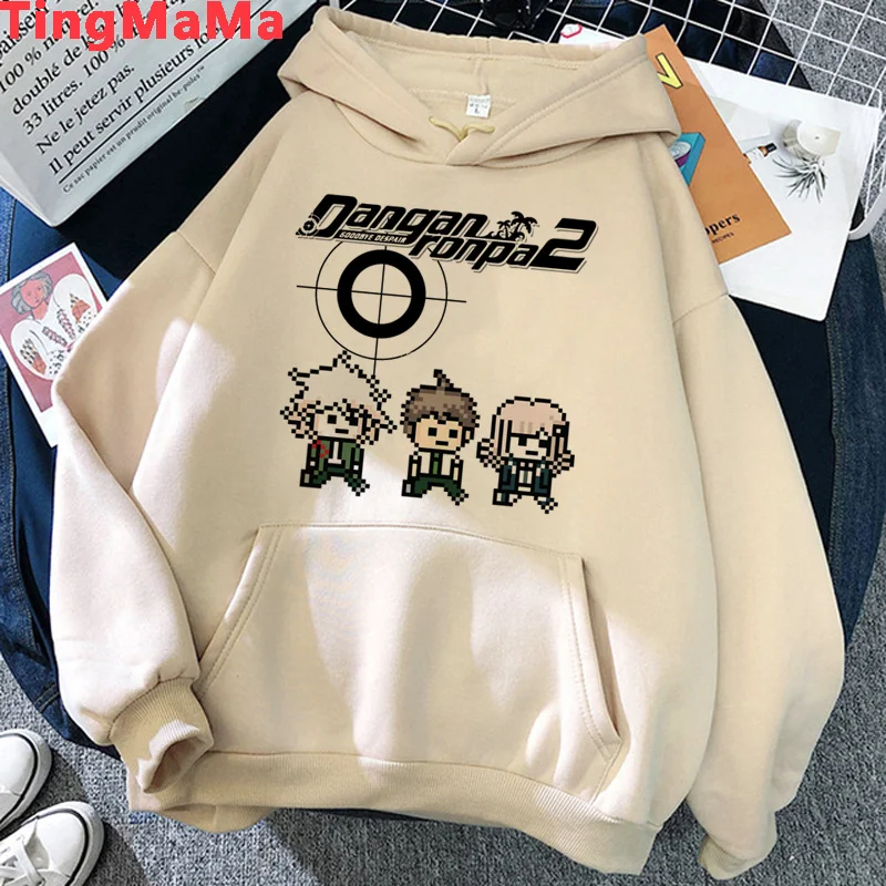 Danganronpa Nagito Komaeda Ouma Kokichi hoodies male anime Ulzzang male clothing graphic printed