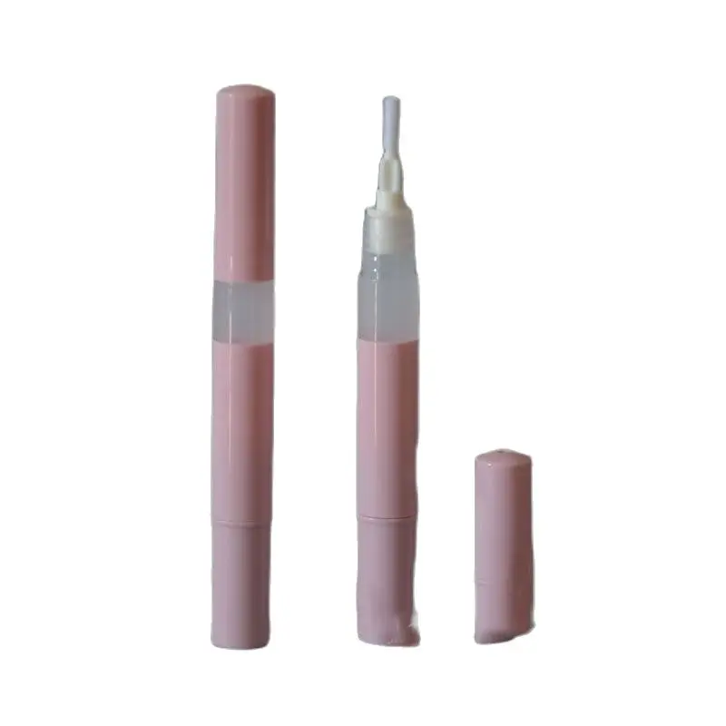 3ML DIY Lip Gloss Bottle, Empty LIp Balm Bottle, Pink/White Plastic Tube, Automatically Rotate Pen n Eyelash Growth Liquid Bottl