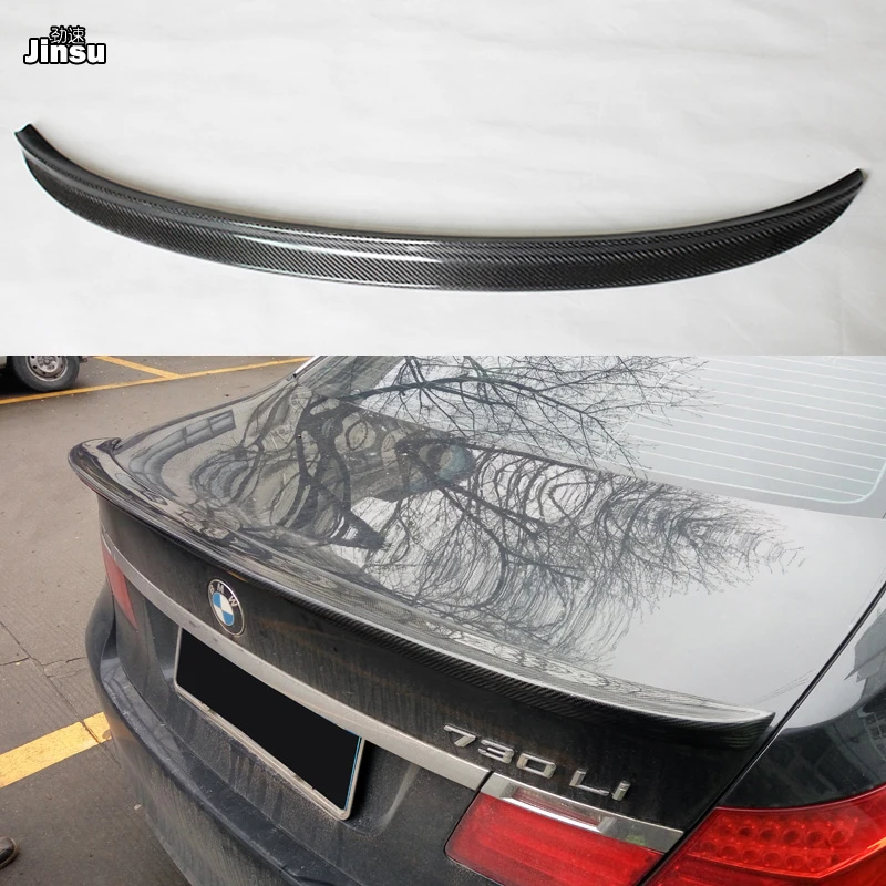 

For bmw 7 series 730d 730i 740i 750i 760i 2008 - 2015 AC style carbon fiber rear trunk spoiler lip F01 CF styling back wing