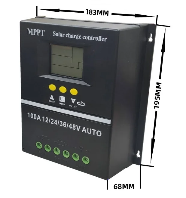 Snaterm 60A 80A 100A MPPT narzędzie do Regulator ładowania słonecznego 12V 24V 36V 48V inteligentny Regulator bateria słoneczna stosowanie kwasu