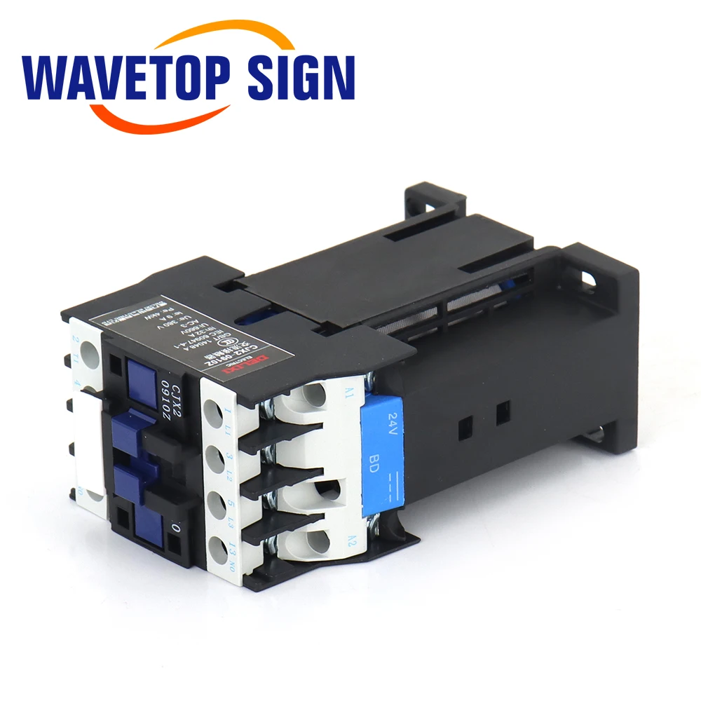 WaveTopSign DELIXI 24VDC 9A AC Contactor for  Laser Machine CNC Vibrating Knife