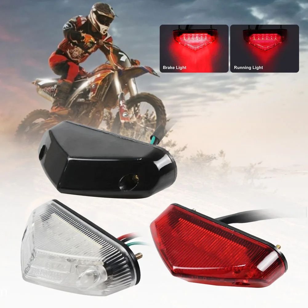 Universal Motorcycle Light Bar Strip DC 12V 12LED Brake Stop Tail Light DRL Indicators for Motorbike ATV Dirt Bike Led Reflector