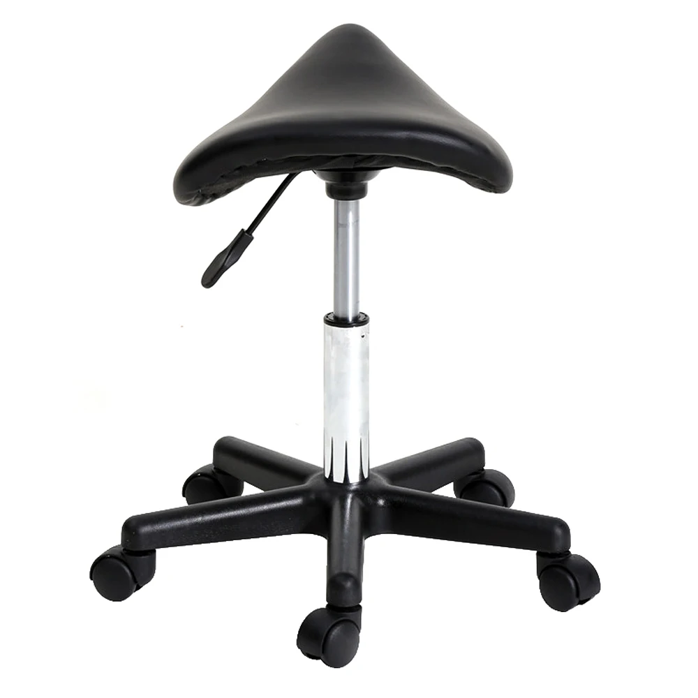 360 Degrees  Adjustable Saddle Stool Plastic Flat Feet Rotation Bar Stool Black  Bar Stool Chair Bar Stools Modern