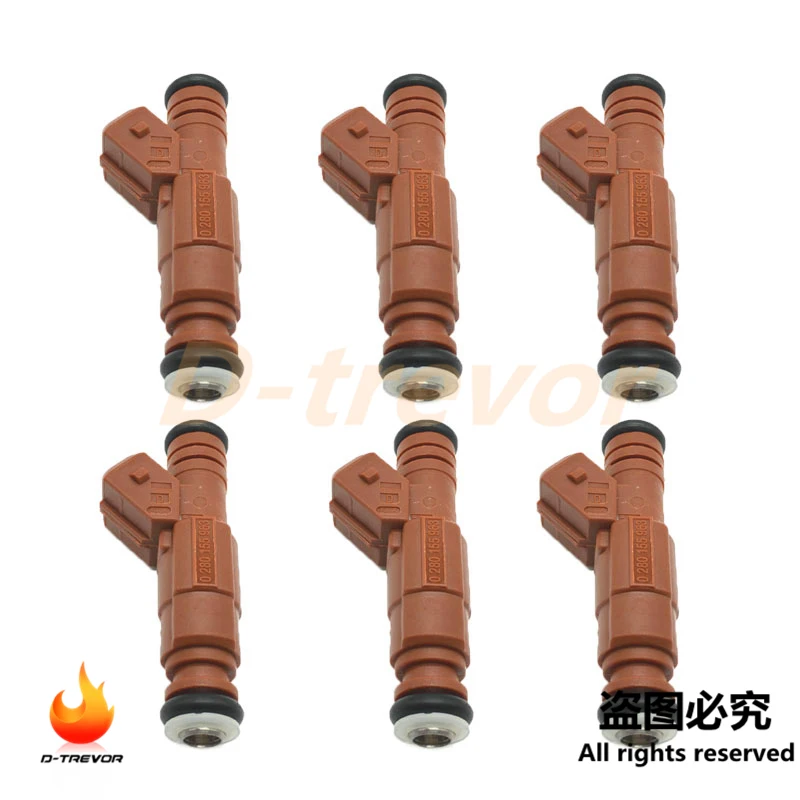 6pcs Fuel Injector Nozzle 0280155963 for Ford Australia Focus Mondeo Cougar 2.0