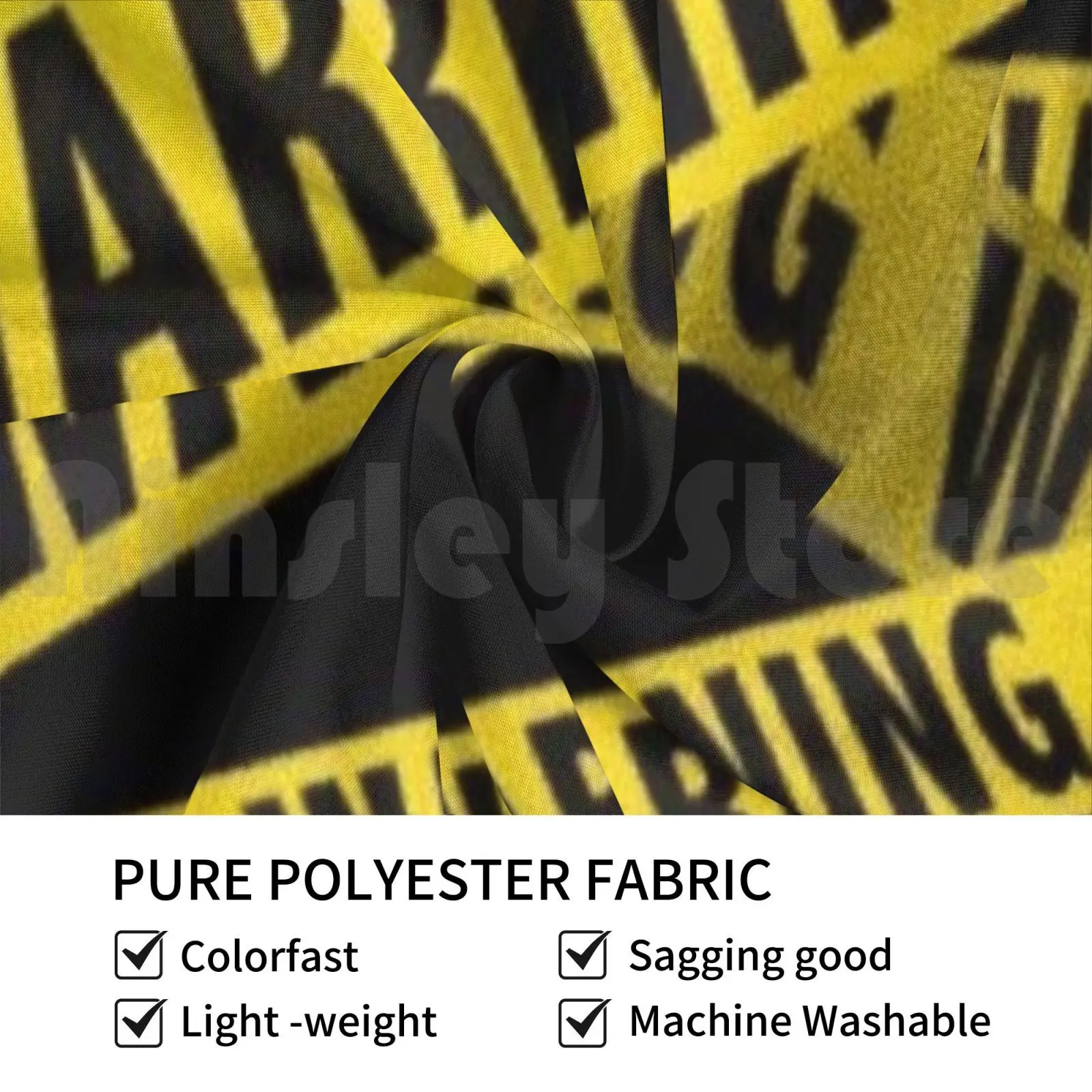 Warning Tape Tapestry Living Room Bedroom Warning Cautiontape Police Caution Sign Cops Danger Cautiously