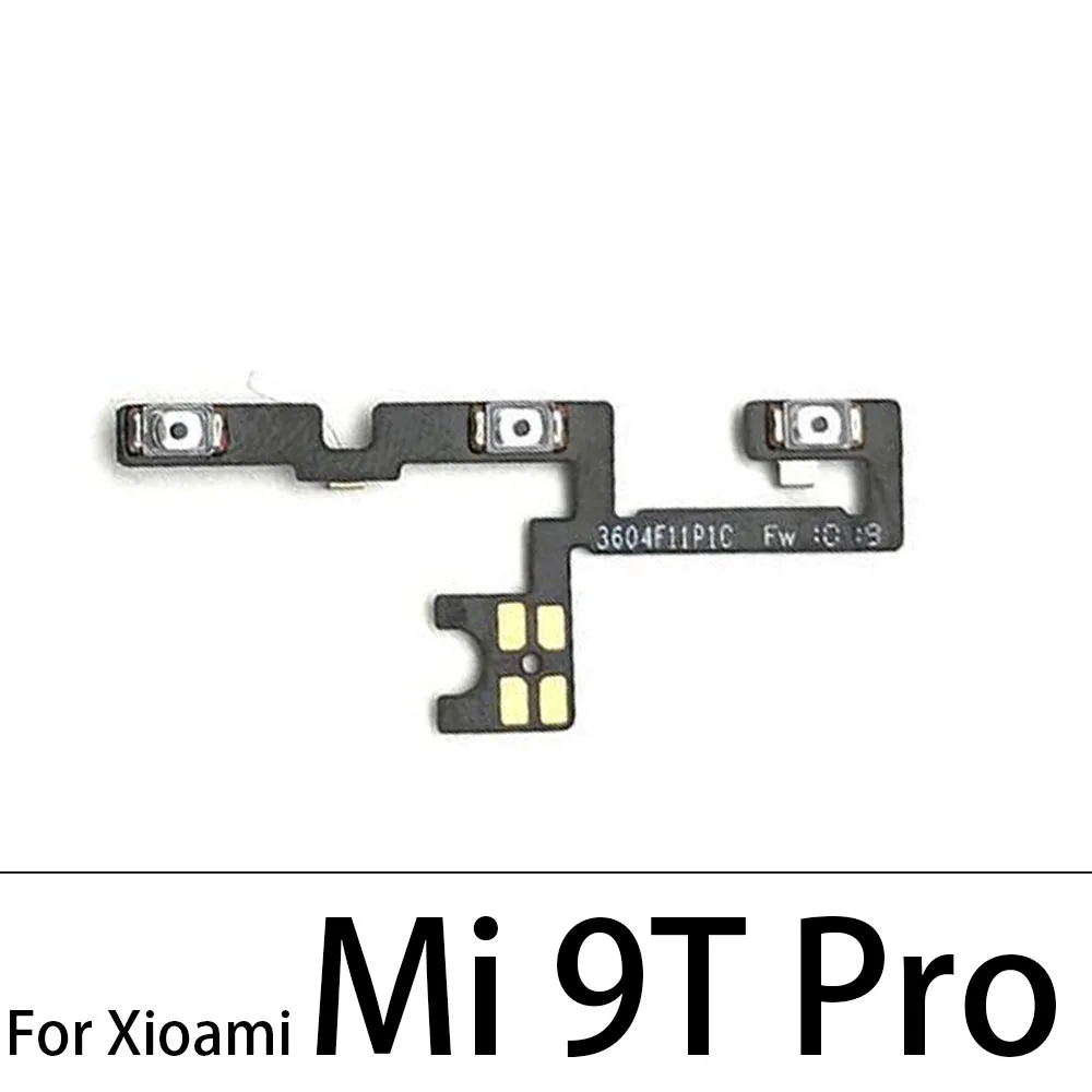 Power On Off Volume Side Button Key Flex Cable For Xiaomi Mi 8 9 se 11 Lite / Mi 9T 10T 10 Note 10 Pro Lite Replacement parts