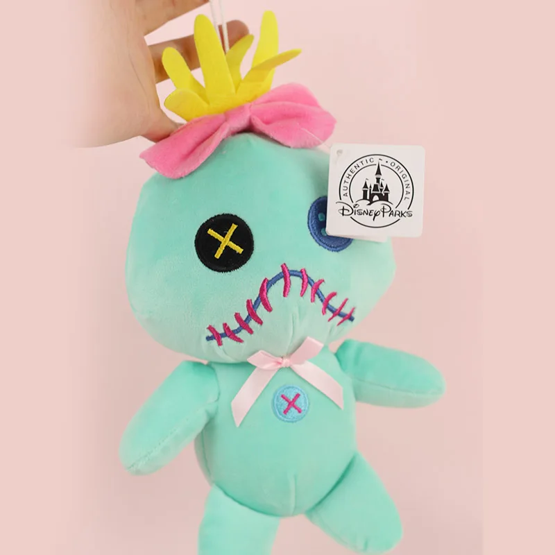 2 pçs 15/22cm scrump brinquedos macios bonito disney lilo e ponto de pelúcia bonecas kawaii chaveiros para mochilas anime boneca presente aniversário