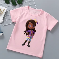 Kawaii Girls T-Shirt Anime Santiago Graphic Print Childrens T Shirt Summer  Aesthetic Girl Clothes Cute Cartoon Tshirt Tops