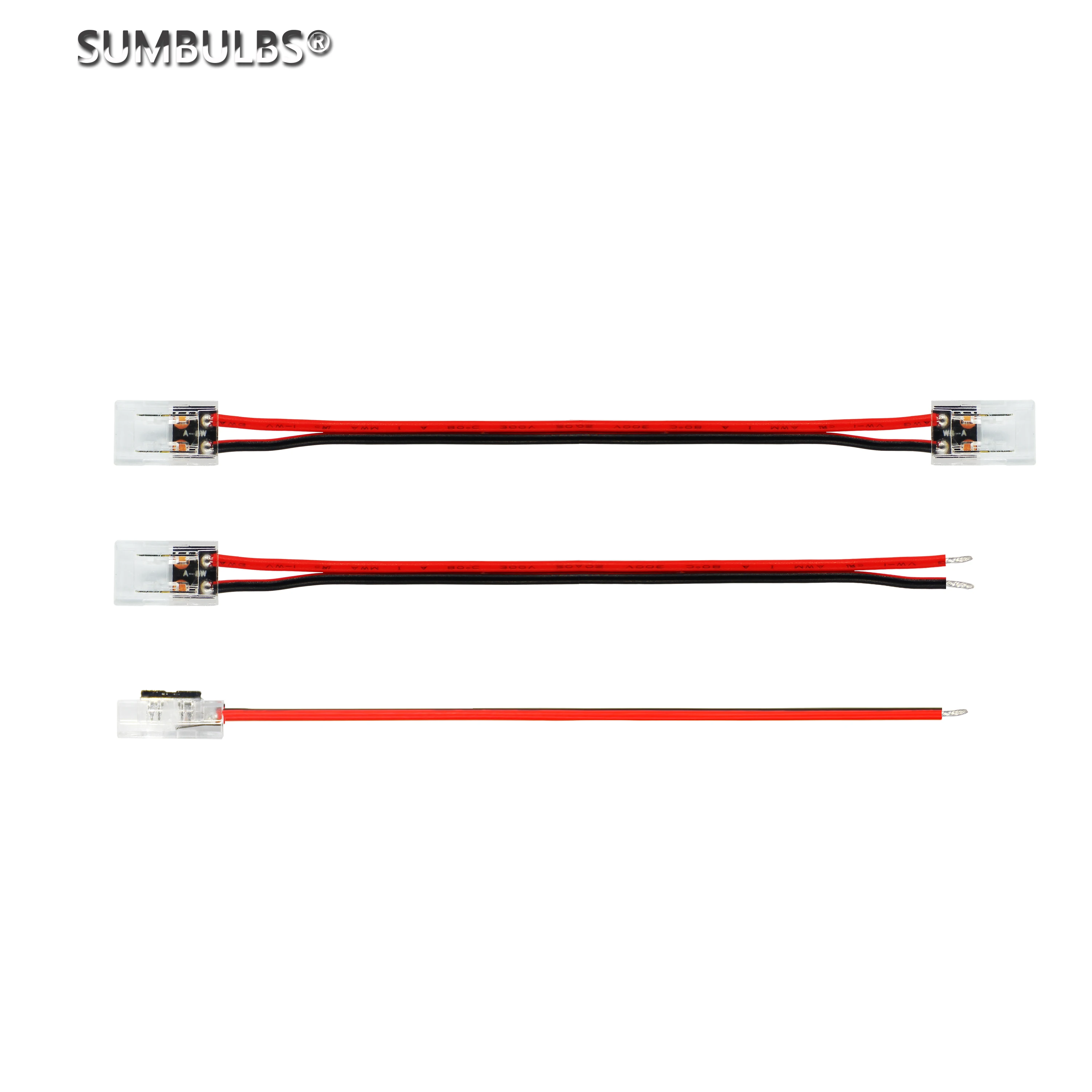 2pin Corner Connector for 8mm/10mm FCOB LED Strips T L X Shape Solderless Connectors COB Led Strip Light Joint Easy Connecting