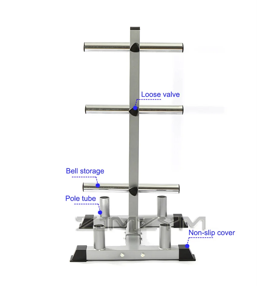 2021 Hot Sell Indoor Barbell Rack, Barbell Bar Austrian Bar Storage Bracket, Gym Large Hole Dumbbell Rack Height 110CM