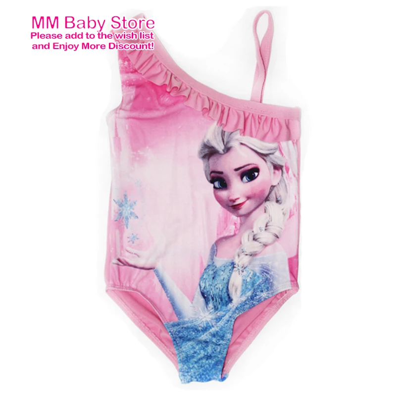 Letnie dziecięce małe stroje kąpielowe dla dziewczyn maluch Minnie Bikini Elsa księżniczka strój kąpielowy jednoczęściowy strój kąpielowy dla dzieci