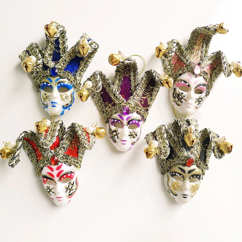 Handmade Painted Venice Mask, Italy 3D Resin Fridge Magnets Tourism Souvenirs Refrigerator Magnetic Stickers Gift