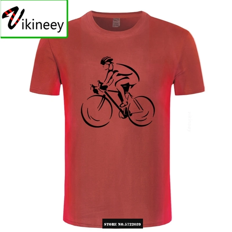 Men Hot Fashion Solid T-Shirts Cyclist Bicycle Cycle Sporter Transport Hobby Biker Cycler Mens T Shirt ringer