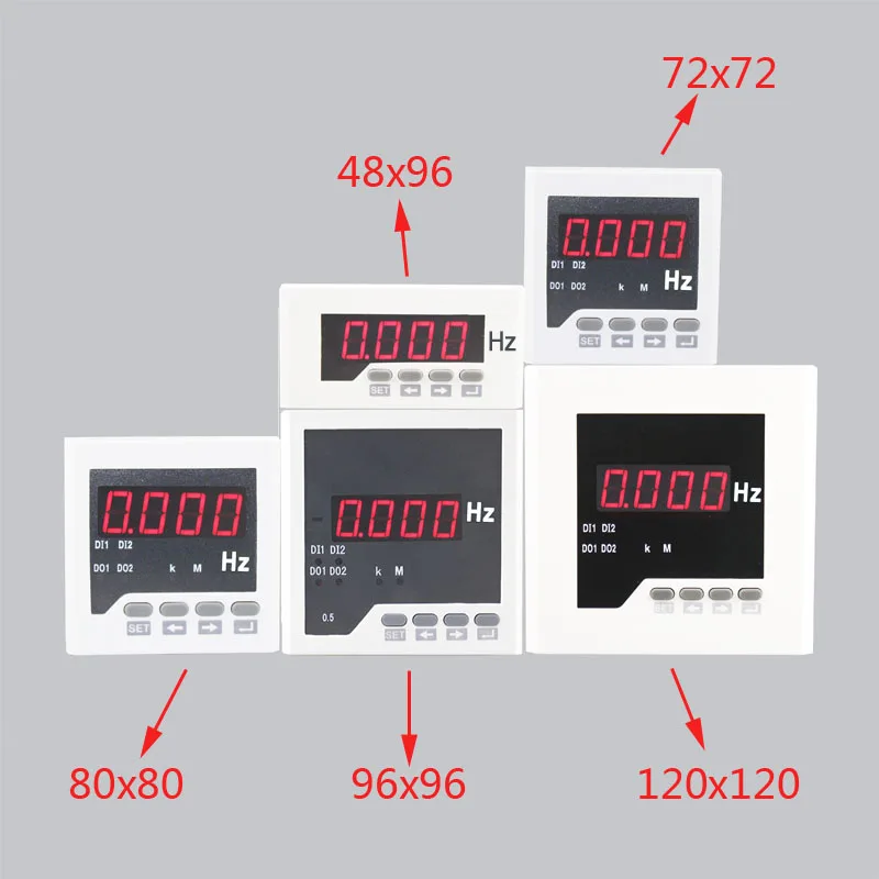 single phase AC 220V 45-65Hz power grid systerm frequency transmitter output 0-20mA / 4-20mA DC / 0-10V / 0-5V  with display