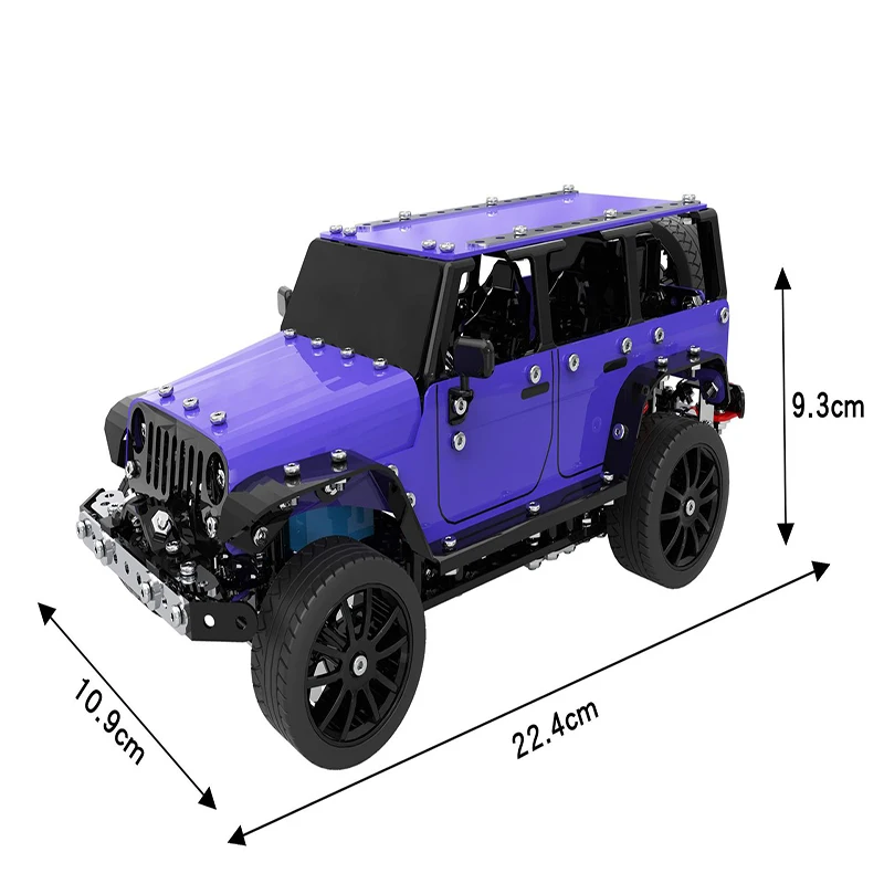 SW (RC) 004 Alloy Assembled Remote Control Car 1:16 Stainless Steel 4 Channel Remote Control Jeep 659PCS