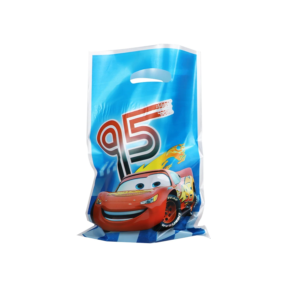 10Pcs Cartoon Disney Cars Theme Design Kids Boy Birthday Party Wedding Disposable Snack Candy Gift Bag Baby shower supplies