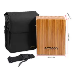 Ammoon Tragbare Reisen Cajon Box Trommel Flache Hand Trommel Bewaldeten  Percussion Instrument mit Carry Tasche - AliExpress